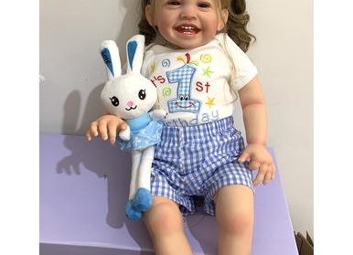 60 CM Reborn Baby Doll с 3D краской Кожа Кровеносные сосуды, Реалистичная девочка Bebe Doll Новорожденные Младенцы Игрушка ручной работы Малыш Реалистичный